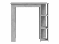 Mesa bar con estante contrachapada hormigón 102x50x103,5cm ES772025^ Outlet