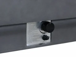 Mesa brasero antracita de gas rectangular y hoguera rectangular en MGO - SEROZA^Vente-unique Best