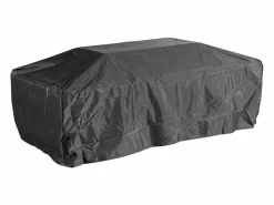 Vente-unique Mesa brasero de a gas rectangular y hoguera rectangular en MGO - SEROZA Terracota New