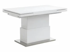 Vente-unique Mesa centro 2 en 1: Mesa comedor y mesa centro. 4 a 6 comensales. MDF. . LAURIA Blanco Clearance