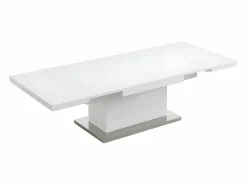 Vente-unique Mesa centro 2 en 1: Mesa comedor y mesa centro. 4 a 6 comensales. MDF. . LAURIA Blanco Clearance