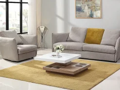 Vente-unique Mesa De Centro|Mesa centro FAUSTO - Tablero pivotante - MDF lacado bicolor