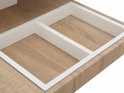 Vente-unique Mesa De Centro|Mesa centro FAUSTO - Tablero pivotante - MDF lacado bicolor