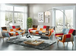 Vente-unique Mesa De Centro|Mesa centro FAUSTO - Tablero pivotante - MDF lacado bicolor
