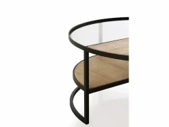 Mesa centro madera y patas metal^ Hot