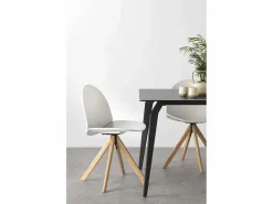 Mesa cerámica con patas de metal 150x91 Gris Sale