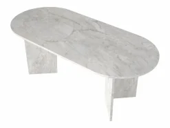 Mesa comedor 8 personas - Efecto mármol - TOPANIA^Vente-unique Sale