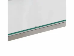 vidaxl Consola|Mesa consola acero inoxidable y vidrio templado