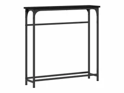 Clicnbuy Consola|Mesa Consola con estante Roble 75 x 19.5 x 75 cm