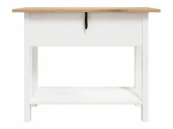 Clicnbuy Mesa consola Corona Range de pino mexicano 90x34,5x73 cm Blanco Online