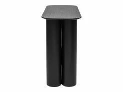Mesa consola de diseño de madera negra 100 cm FOLEEN^Miliboo Clearance