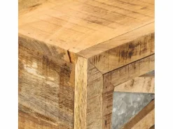 vidaxl Mesa consola de madera maciza de mango 110x30x76 cm Color natural claro Hot