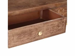 Mesa consola de madera maciza de mango 90x30x75 cm^vidaxl Hot