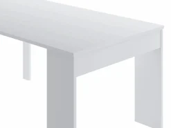 Vente-unique Mesa consola extensible para 12 cubiertos - 6 extensiones - - ONEGA Blanco Online