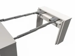Vente-unique Mesa consola extensible para 12 cubiertos - 6 extensiones - - ONEGA Blanco Online