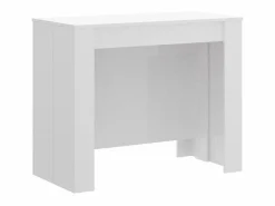 Vente-unique Mesa consola extensible para 10 personas - 4 extensiones - Color: - ONEGA Blanco New