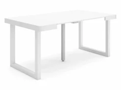 Mesa Consola extensible, 160x90x73cm, Para 8 comensales, Patas madera maciza,^Skraut Home Hot
