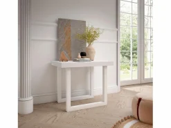 Mesa Consola extensible, 160x90x73cm, Para 8 comensales, Patas madera maciza,^Skraut Home Hot