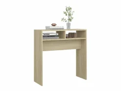 Mesa consola madera contrachapada roble Sonoma 78x30x80 cm^vidaxl Discount