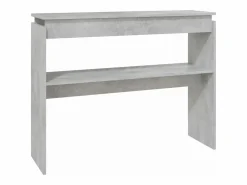 Clicnbuy Mesa consola madera contrachapada hormigón 102x30x80 cm Gris Best
