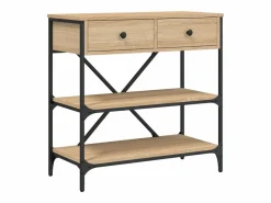 vidaxl Consola|Mesa consola madera de ingeniería roble Sonoma 75x34,5x75 cm