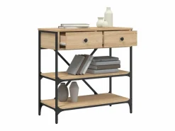 vidaxl Consola|Mesa consola madera de ingeniería roble Sonoma 75x34,5x75 cm