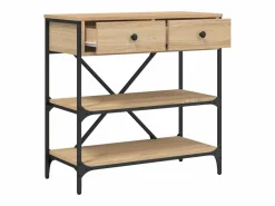 vidaxl Consola|Mesa consola madera de ingeniería roble Sonoma 75x34,5x75 cm