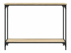 Mesa consola madera de ingeniería roble Sonoma 101x30,5x75 cm^Clicnbuy Hot