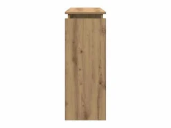 Mesa consola madera de ingeniería roble artesanal 102x30x80 cm^Clicnbuy Outlet