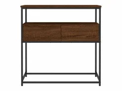 Mesa consola madera de ingeniería marrón roble 75x40x75 cm^vidaxl Outlet