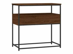 Mesa consola madera de ingeniería marrón roble 75x40x75 cm^vidaxl Outlet