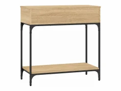 Clicnbuy Consola|Mesa consola madera de ingeniería roble Sonoma 75x34,5x75 cm