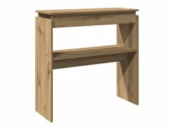 Clicnbuy Consola|Mesa consola madera de ingeniería roble artesanal 80x30x80 cm