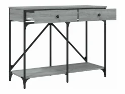 Clicnbuy Mesa consola madera de ingeniería Sonoma 100x39x78,5 cm Gris