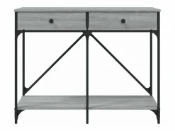 Clicnbuy Mesa consola madera de ingeniería Sonoma 100x39x78,5 cm Gris