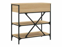 Mesa consola madera de ingeniería roble Sonoma 75x34,5x75 cm^Clicnbuy Outlet