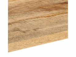 vidaxl Consola|Mesa consola madera maciza de mango rugosa 110x35x76 cm