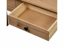 vidaxl Mesa consola madera maciza pino Panamá Range 110x40x72 cm Color natural claro Sale