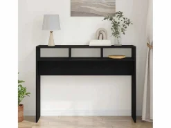 Clicnbuy Mesa Consola Roble 105 x 30 x 80 cm Madera contrachapada Negro Discount