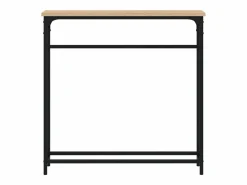 Mesa consola roble Sonoma 75x19,5x75 cm madera de ingeniería^vidaxl