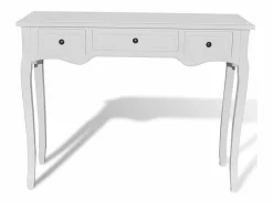 vidaxl Consola|Mesa consola tocador con tres cajones s