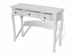 vidaxl Consola|Mesa consola tocador con tres cajones s