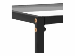 Clicnbuy Mesa consola vidrio templado 60x35x75 cm Transparente New