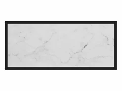 Clicnbuy Mesa consola vidrio templado 80x35x75 cm Blanco Outlet