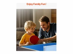 Billar|Mesa de Air Hockey, SucceBuy 4 en 1, 122 cm, para Jugar al Air Hockey, al Futbolín, al Tenis de Mesa y al Billar
