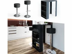 Vicco Mesa de bar antracita 57x80x106 Gris antracita Sale