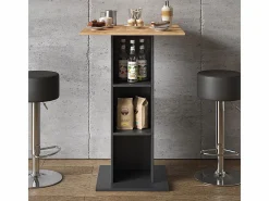 Vicco Mueble Bar|Mesa de bar antracita 70x70x109 rodeo