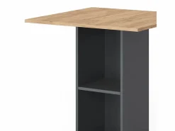 Vicco Mueble Bar|Mesa de bar antracita 70x70x109 rodeo