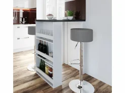 Vicco Mesa de bar antracita/blanco 57x80x106 Gris antracita Hot