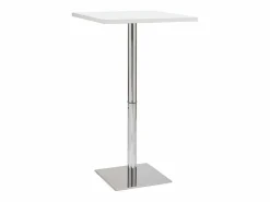 Mesa de bar blanca cuadrada JACK^Miliboo Hot